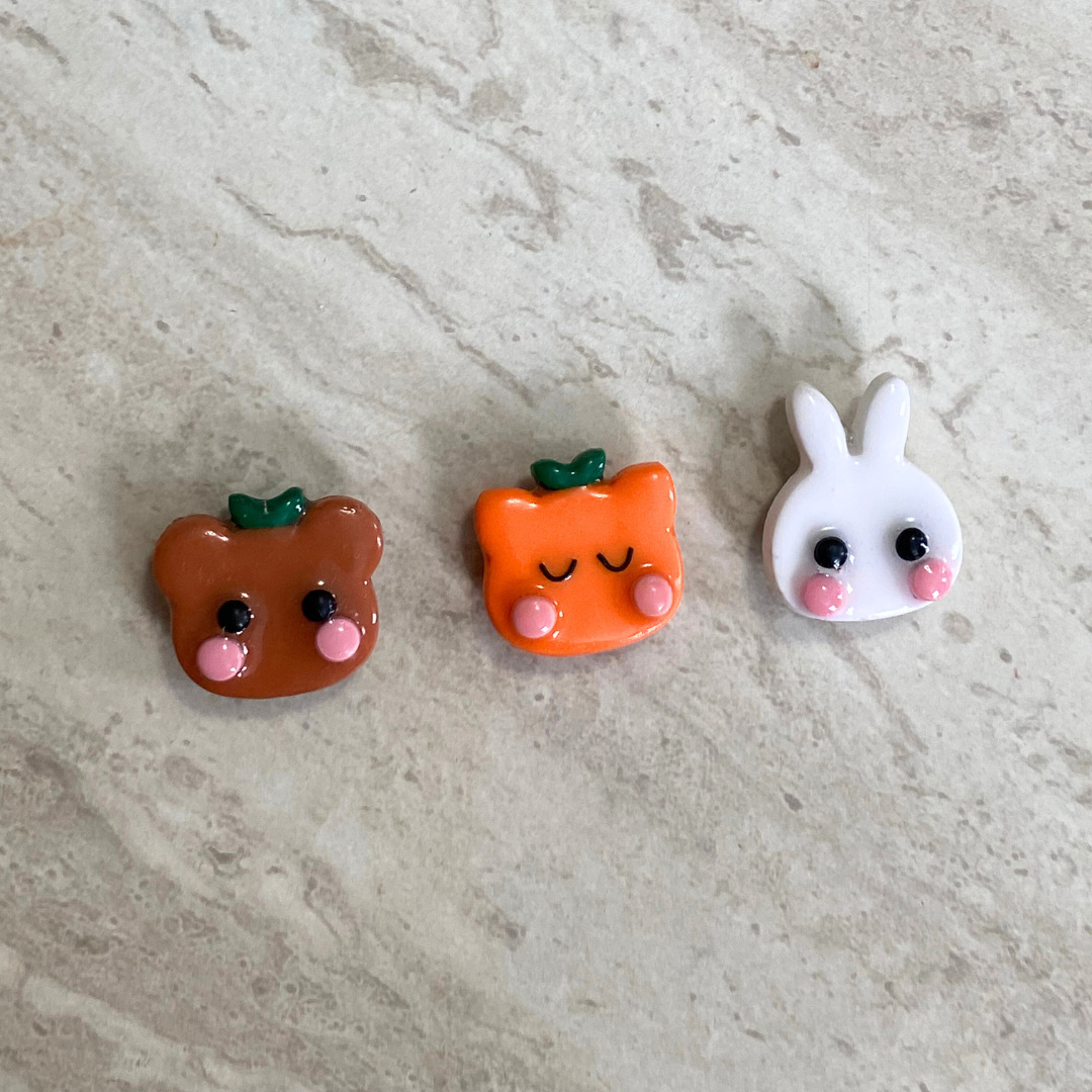 Mini Kawaii Friend Magnets Set of 3