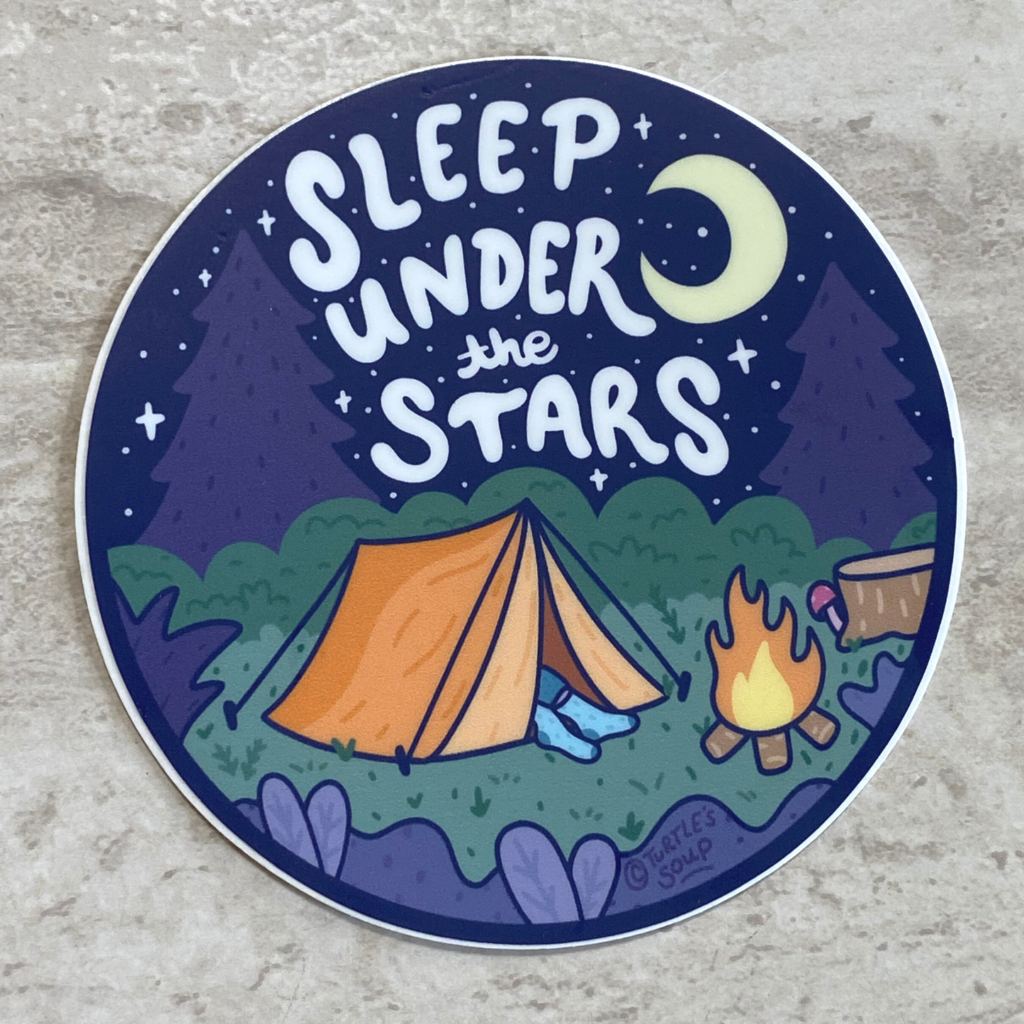 Sleep Under The Stars | Vinyl Sticker