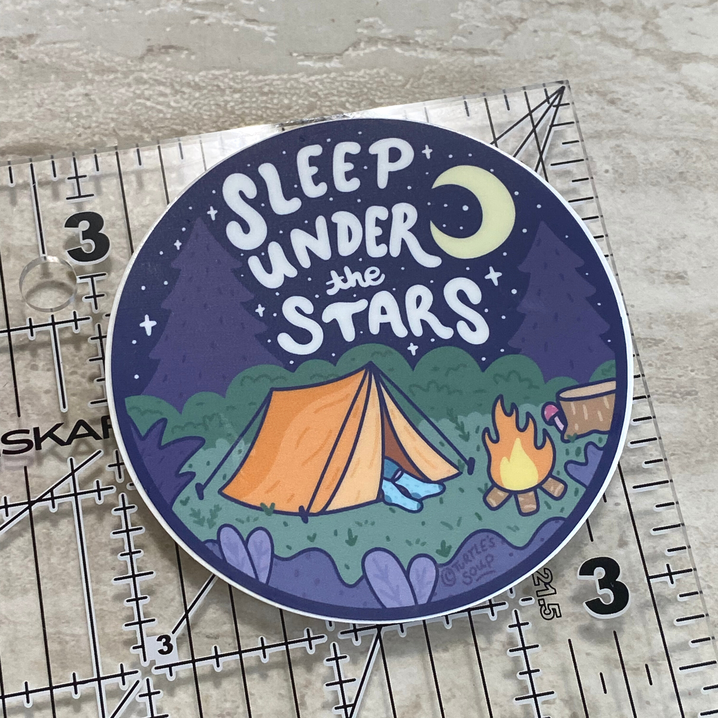 Sleep Under The Stars | Vinyl Sticker