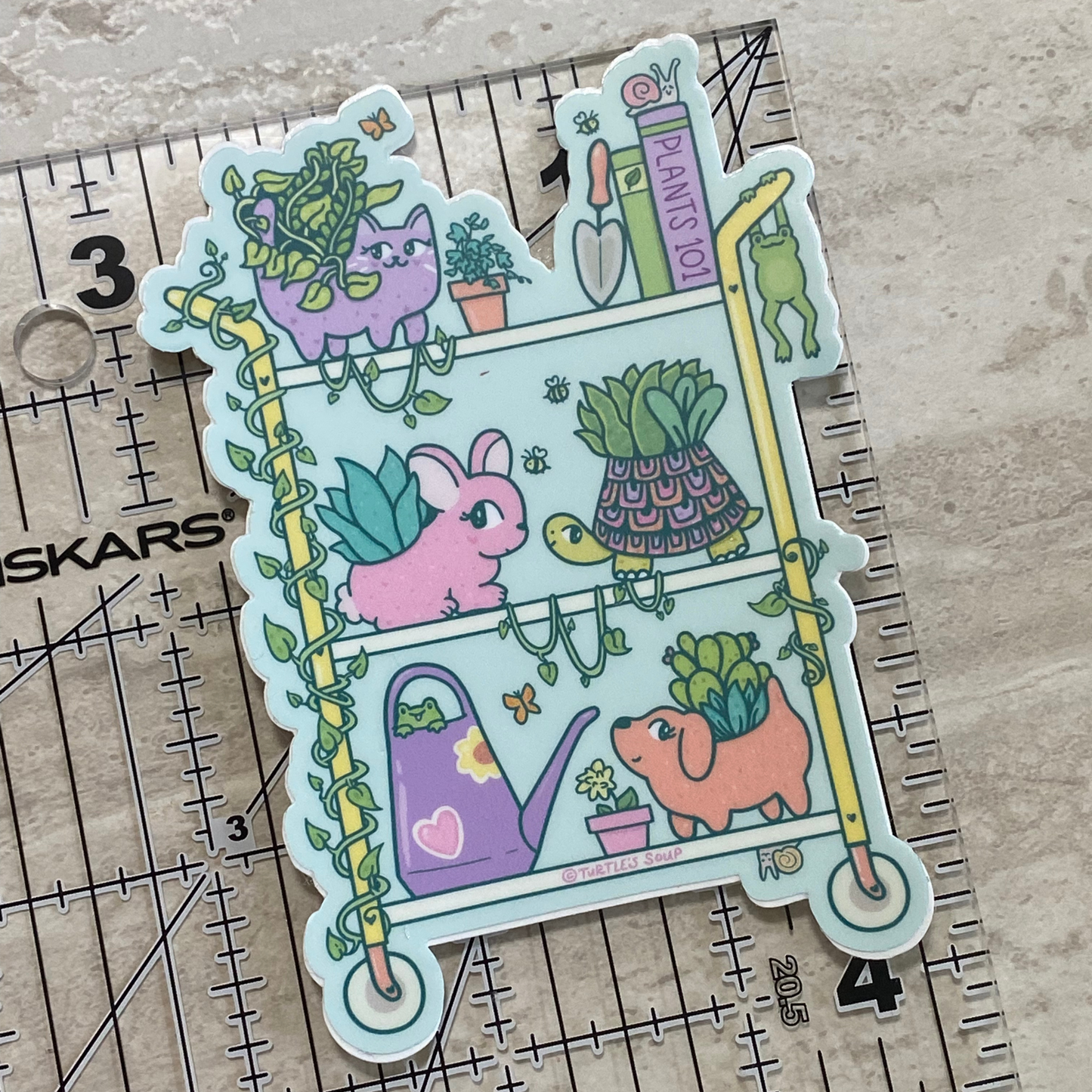 Whimsical Planter Pets | Vinyl Sticker