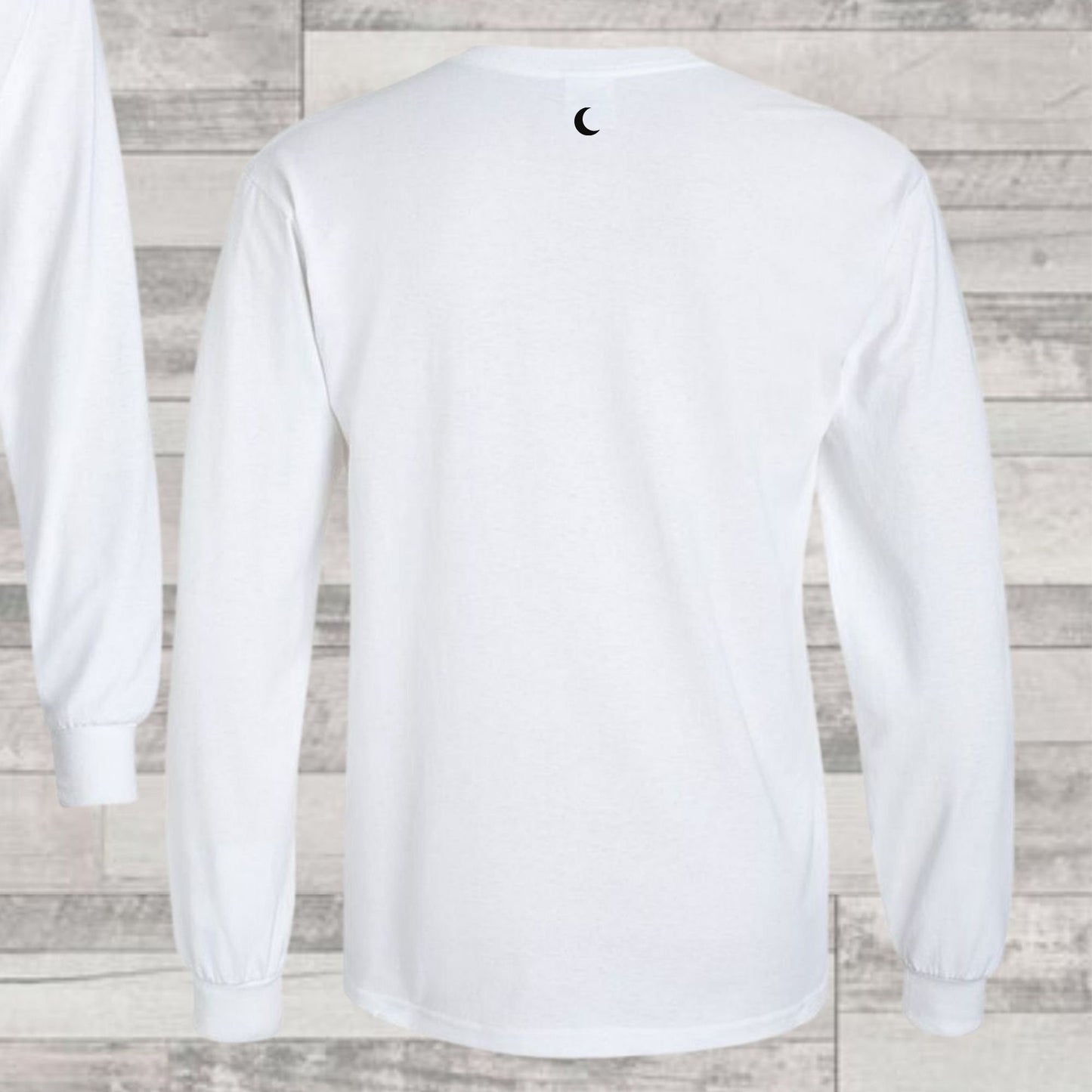 Samurai Cat and Cherry Blossom Crewneck in White