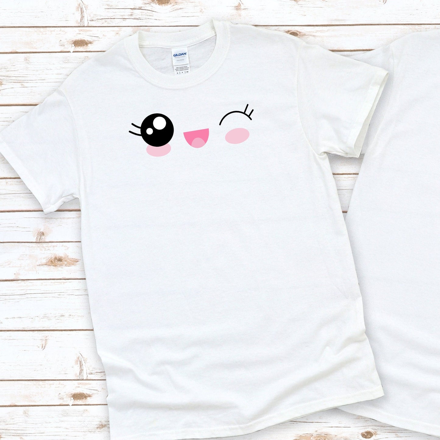 Kawaii Winking Face T-shirt
