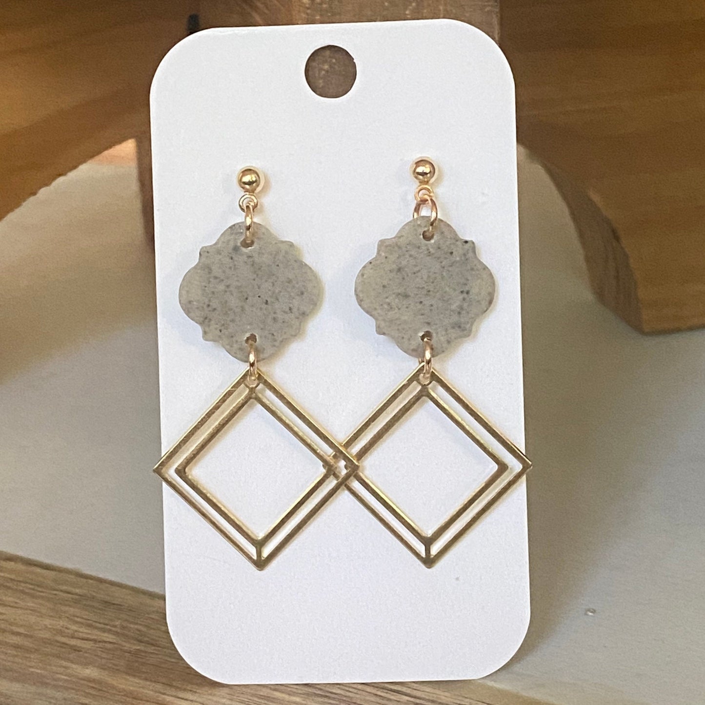 The Dahlia | Handmade Polymer Clay Earrings