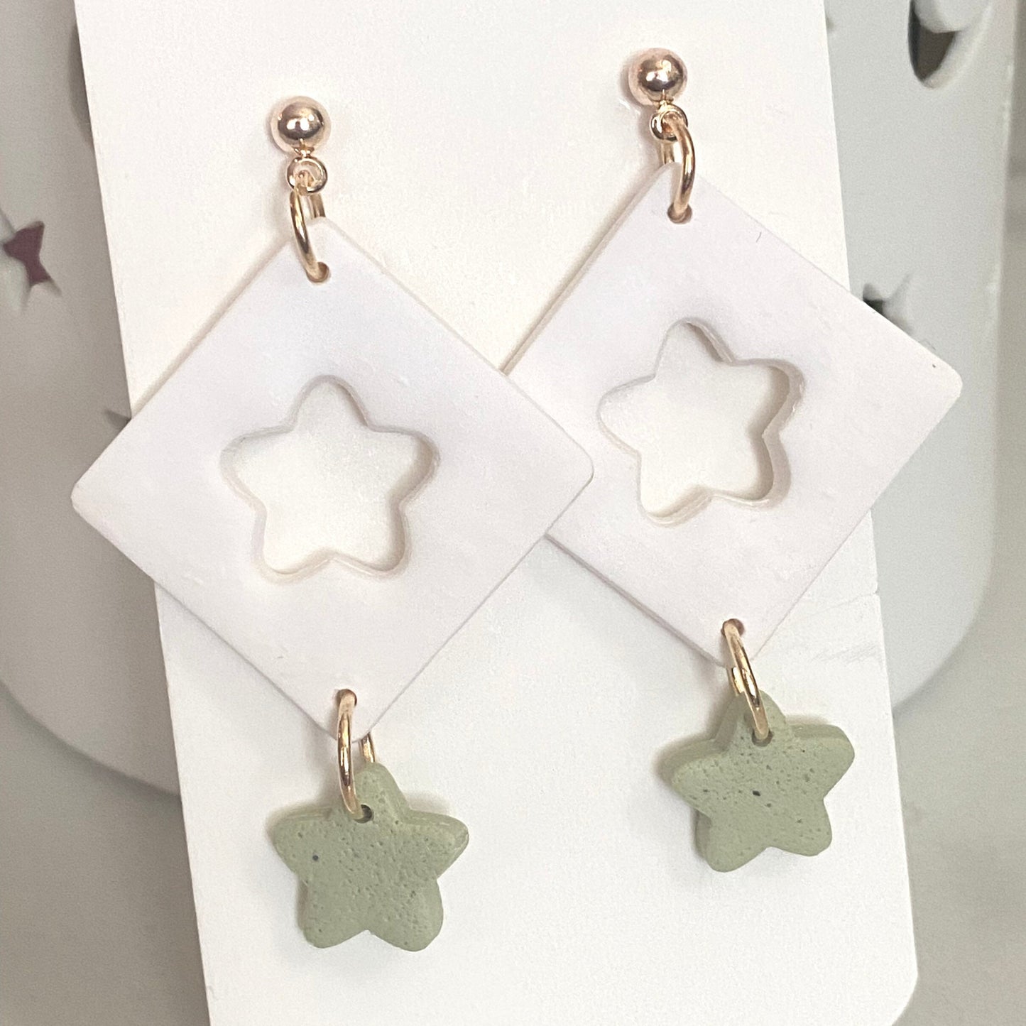 The Star | Handmade Polymer Clay Earrings