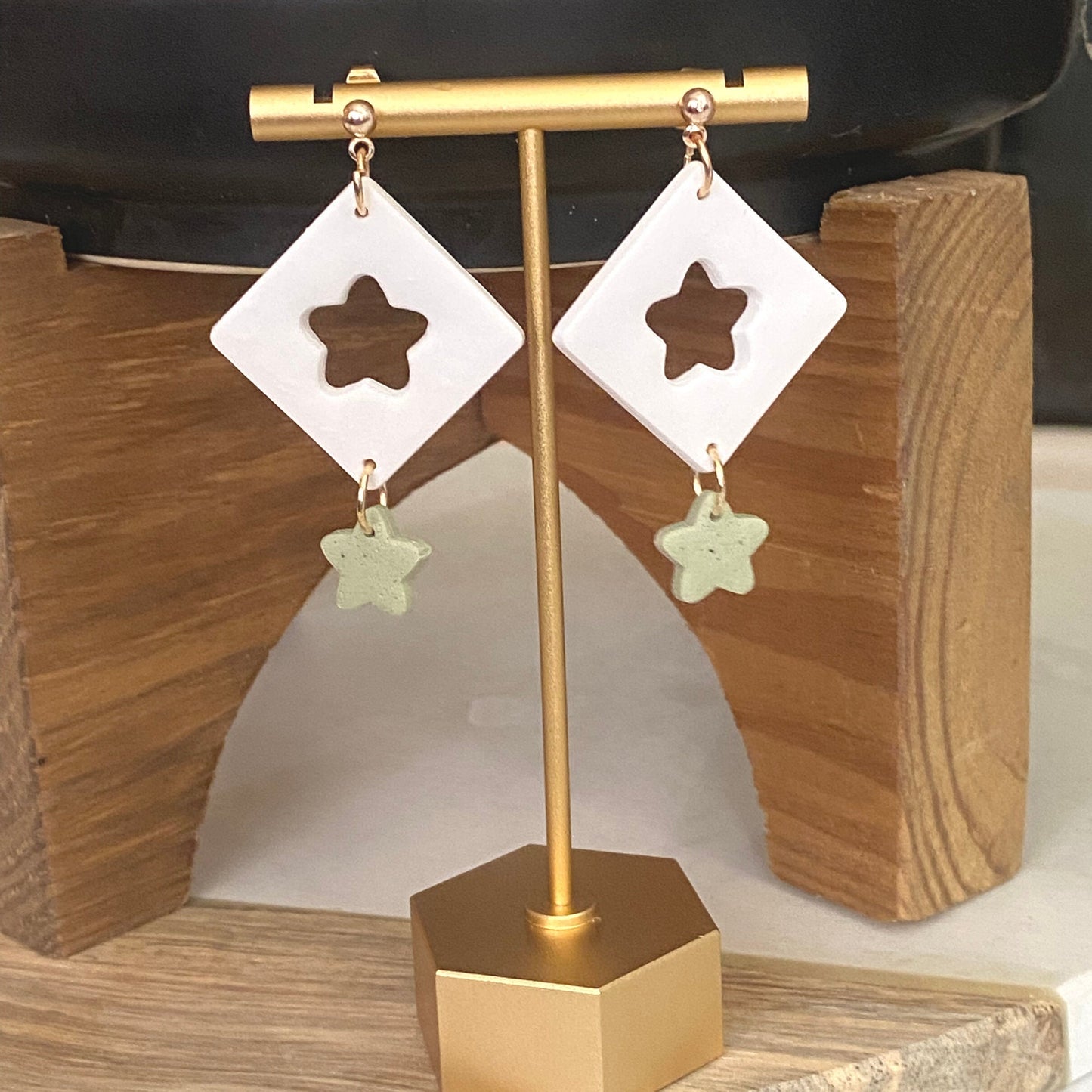 The Star | Handmade Polymer Clay Earrings