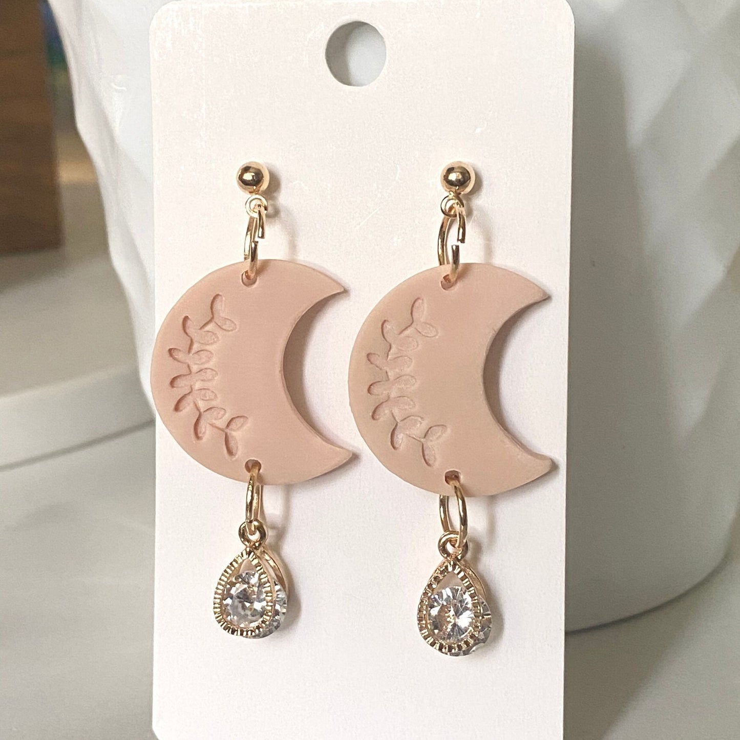 The Lunaria | Handmade Polymer Clay Earrings