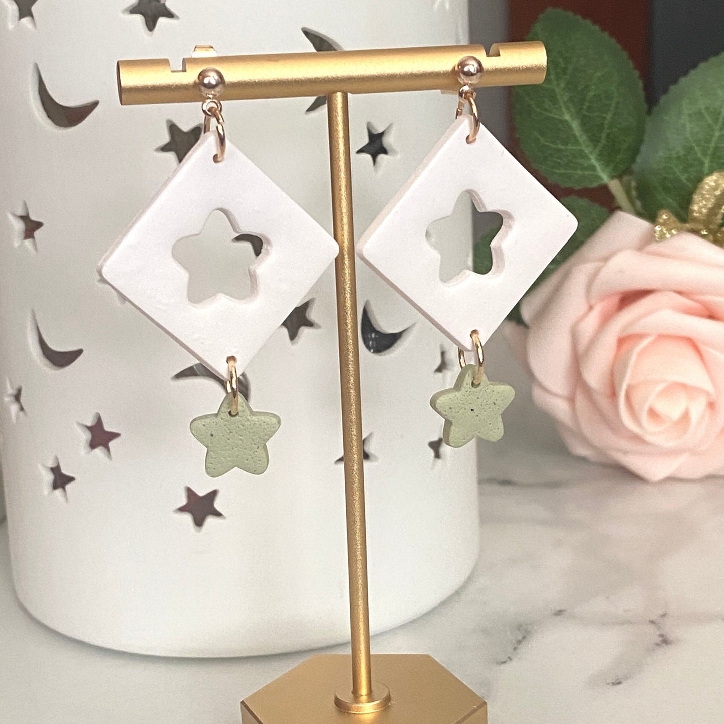 The Star | Handmade Polymer Clay Earrings