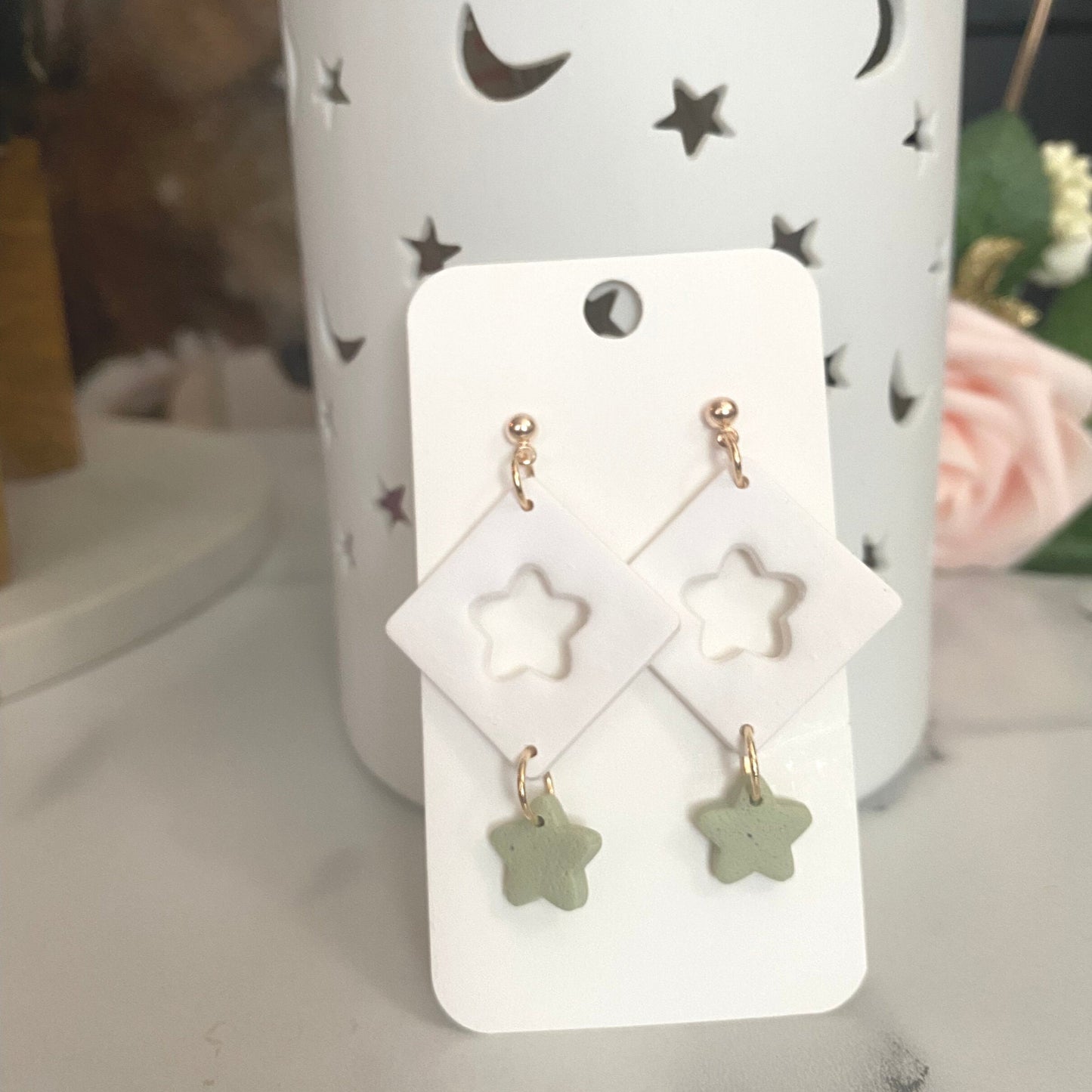 The Star | Handmade Polymer Clay Earrings
