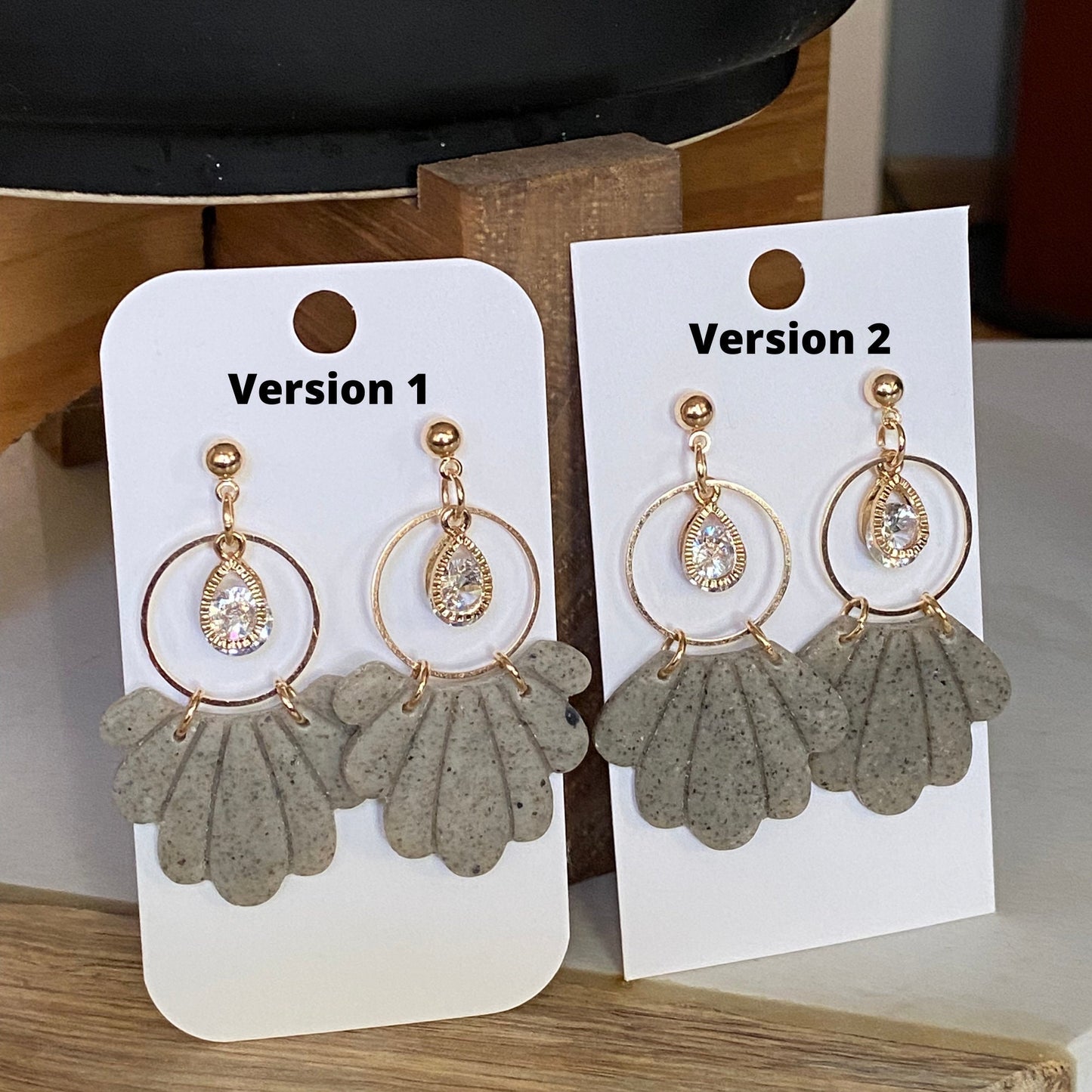 The Peony | Handmade Polymer Clay Earrings