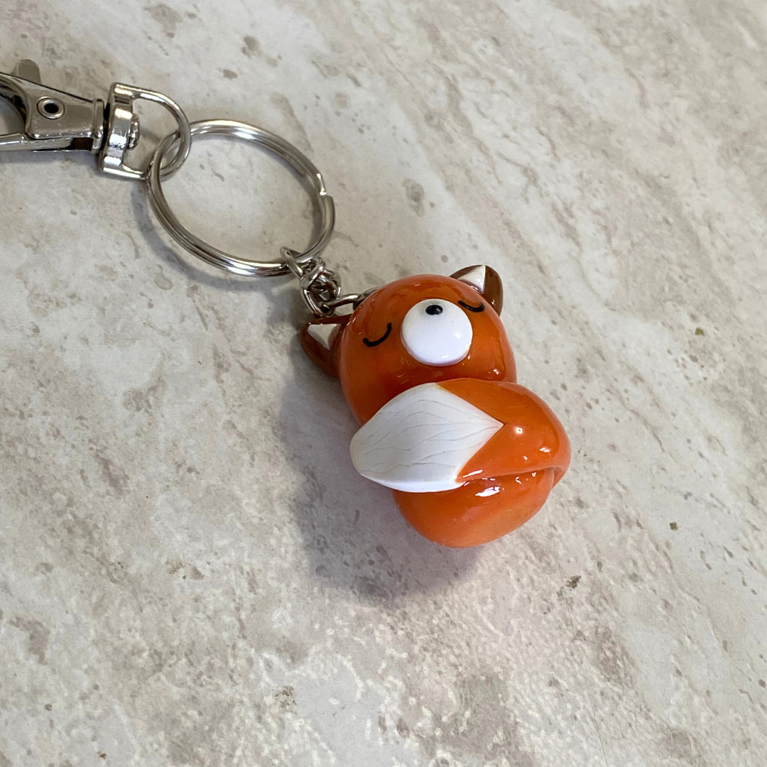 Cozy Fox Key Chain