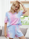 Two Piece Tie Dye Set in Pink