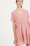 You Make me Blush Ruffle Dress