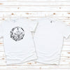 Moon and Lotus Flower T-Shirt in White