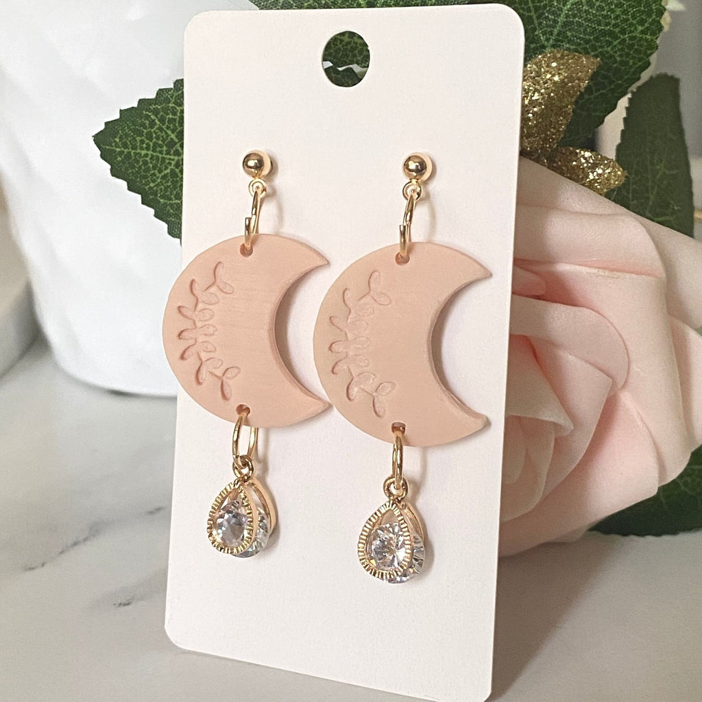 The Lunaria | Handmade Polymer Clay Earrings