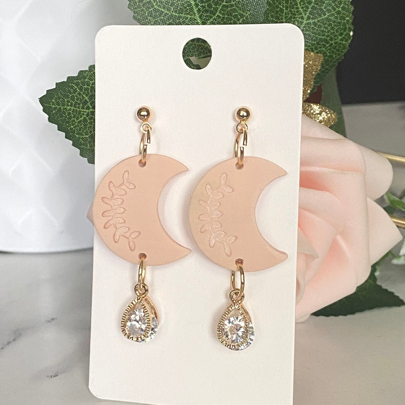 The Lunaria | Handmade Polymer Clay Earrings