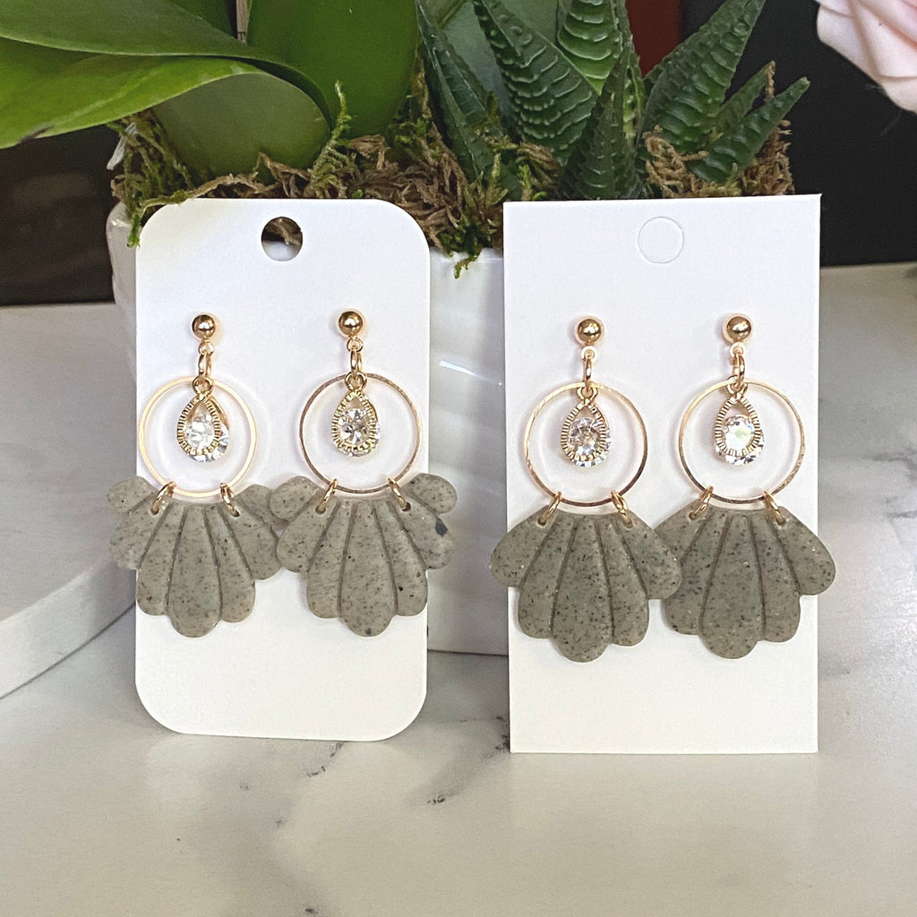 The Peony | Handmade Polymer Clay Earrings