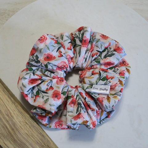 Floral and Birds Scrunchie