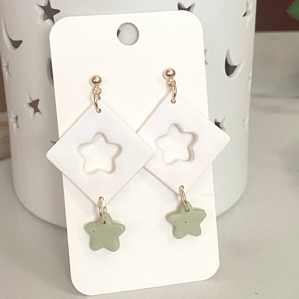 The Star | Handmade Polymer Clay Earrings