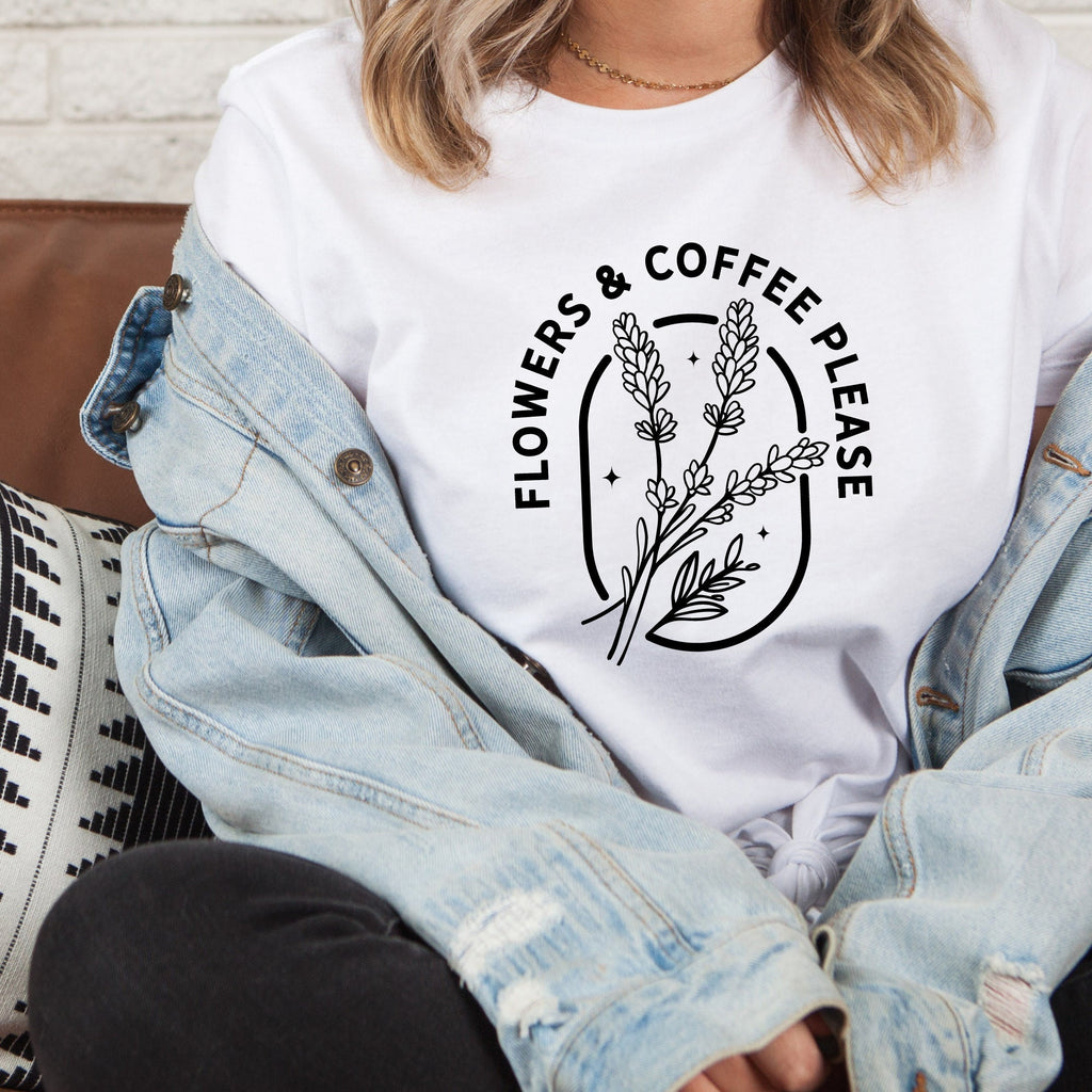 Flower and Coffee T-Shirt